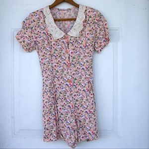 Vintage Kids Floral Romper